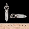 Natural Quartz Crystal Pointed Big Pendants G-Q163-02AS-05-3