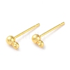 Rack Plating Brass Stud Earring Settings KK-F090-16G-01-1