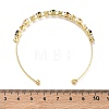 Brass Micro Pave Cubic Zirconia Cuff Bangles KK-D112-02G-3