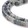 Natural Green Line Jasper Beads Strands G-H230-12-3