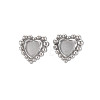 304 Stainless Steel Stud Earring Findings STAS-N097-232P-1