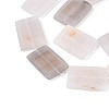 Dyed Natural white Agate Beads Strands G-T144-25B-01-3