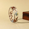 Transparent Resin Dried Flower Inner Bangles for Women WG388AF-03-1