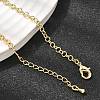 3.5MM Brass Rolo Chain Necklaces for Women NJEW-F366-02B-2