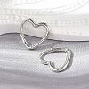 Brass Huggie Hoop Earrings LS-EJEW-C502-09P-2