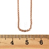 Brass Rolo Chains Necklaces for Women NJEW-D302-45RG-5