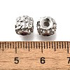 Brass Micro Pave Cubic Zirconia Beads KK-M318-39P-01-2