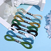 8 Skeins 8 Colors 12-Ply Metallic Polyester Embroidery Floss OCOR-CY0004-56B-3