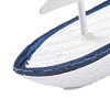 Lifebuoy Pattern Mini Sailboat Model Display Decoration PW22060285094-5