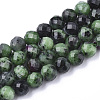 Natural Ruby in Zoisite Beads Strands G-S345-10mm-003-1