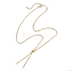 304 Stainless Steel Paperclip  Chain Cable Chain Slider Necklace Making AJEW-JB01526-1
