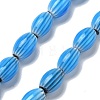 Handmade Millefiori Lampwork Beads Strands LAMP-F035-12P-1