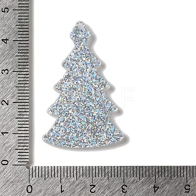 Christmas Tree Acrylic Pendants OACR-L018-01A-1