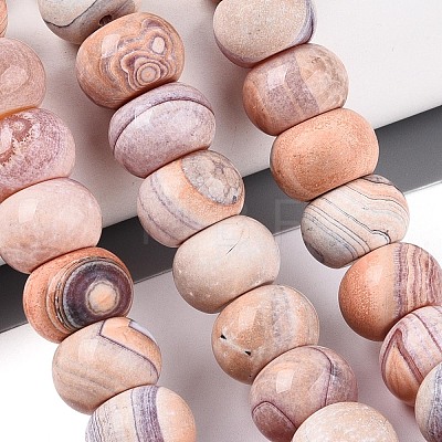 Dyed Natural Agate Beads Strands G-T144-26C-1