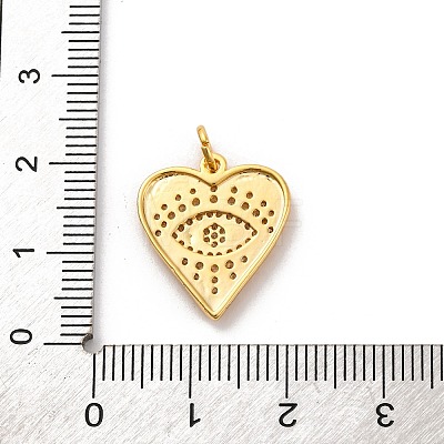 Brass Micro Pave Cubic Zirconia Pendants KK-U033-07G-01-1