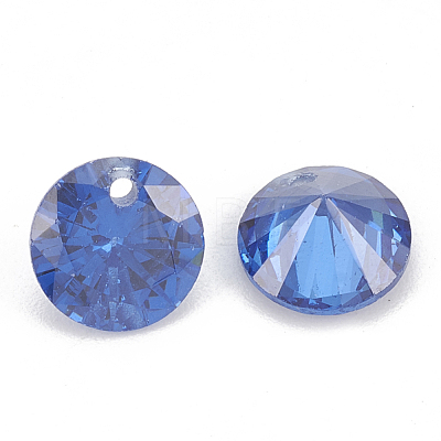 Cubic Zirconia Charms ZIRC-N033-B-07-1