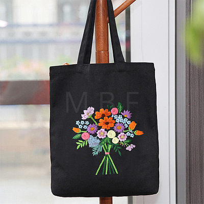 DIY Canvas Shoulder Bag 3D Embroidery Starter Kit DIY-WH0386-45-1
