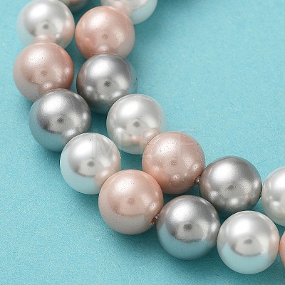 Shell Pearl Bead Strands BSHE-L017-20-1