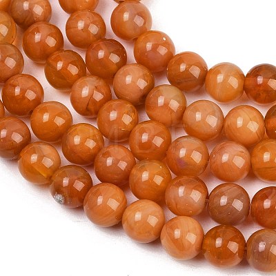 Handmade Lampwork Beads Strand LAMP-B056-8mm-14-1