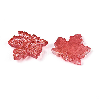 Baking Paint Transparent Glass Pendants DGLA-N014-11A-04-1