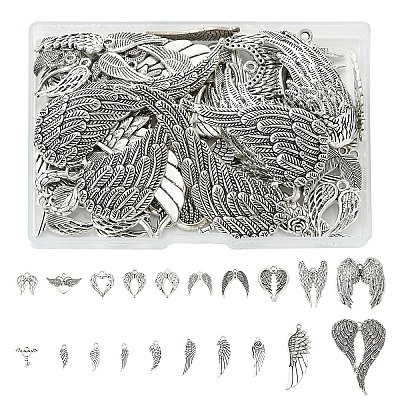 60Pcs 20 Styles Tibetan Style Alloy Pendants TIBEP-YW0012-42-1