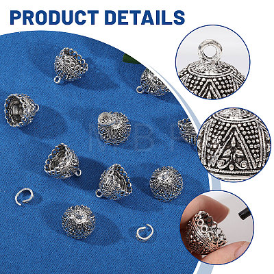 10Pcs Alloy Pendant Bails FIND-CA0011-52A-1