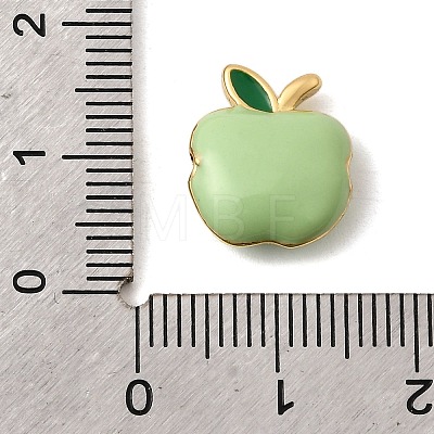 Brass Enamel Beads KK-I360-003G-02A-1