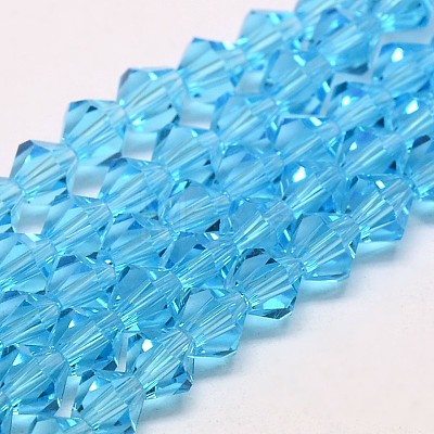 Imitate Austrian Crystal Bicone Glass Beads Strands LS-GLAA-F029-5x5mm-19-1