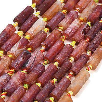 Natural Weathered Agate Beads Strands G-A321-C02-01B-1