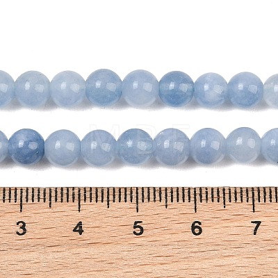 Natural Dyed White Jade Beads Strands GG-CBAEB22-B01-6mm-01-1