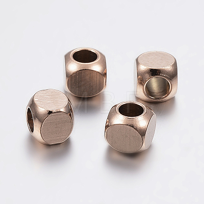 Ion Plating(IP) 304 Stainless Steel Beads LS-STAS-F136-01RG-5x5mm-1