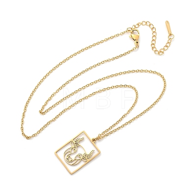 304 Stainless Steel Necklace LS-NJEW-D330-01G-02-1