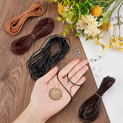 DIY Braided Cord Bracelet Necklace Making Kit DIY-WH0504-09-1