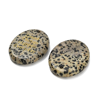 Natural Dalmatian Jasper Pendants G-K353-06G-1