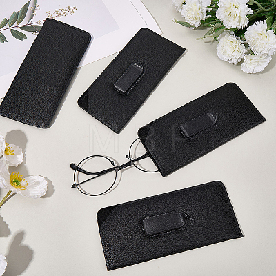 PU Leather Rectangle Eyeglass Bag DIY-CN0004-08-1