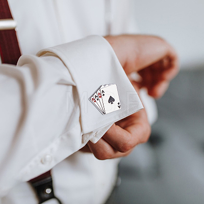 4 Pairs Alloy Cufflinks FIND-FH0018-14-1