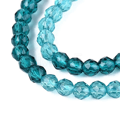 Transparent Glass Beads Strands GLAA-N074-01A-11-1