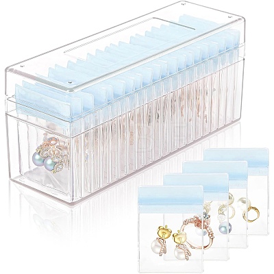 Rectangle Acrylic Jewelry Organizer Storage Boxes PW-WG6545E-04-1