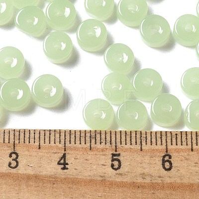 Imitation Jade Glass Seed Beads SEED-E001-J3x6mm-02-1