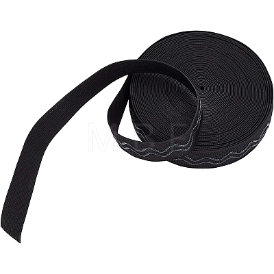 Polyester Non-Slip Silicone Elastic Gripper Band SRIB-WH0006-22A-01-1