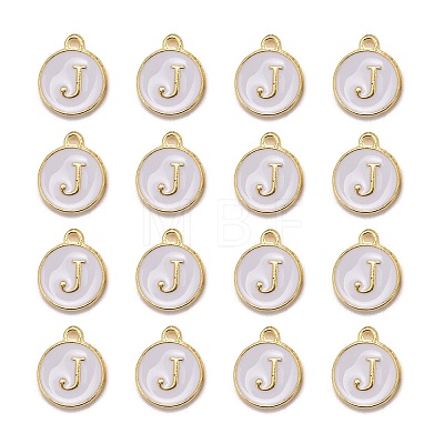 Golden Plated Alloy Charms LS-X-ENAM-S118-01J-1