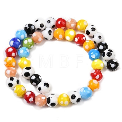 Handmade Lampwork Beads X-LAMP-D002-10mm-01C-1