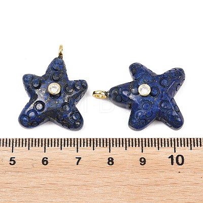 Dyed Natural Lapis Lazuli Pendants X-G-H353-01G-05-1