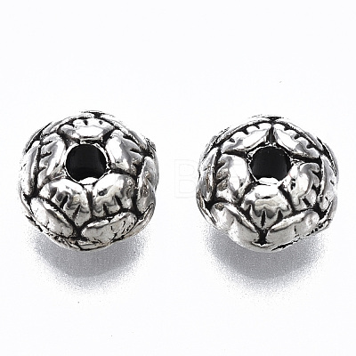 Tibetan Style Alloy Beads TIBE-S314-141AS-RS-1