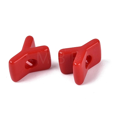 Opaque Acrylic European Beads OACR-M027-01Y-15-1