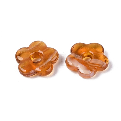 Two Tone Handmade Lampwork European Beads LAMP-N024-39-01G-1