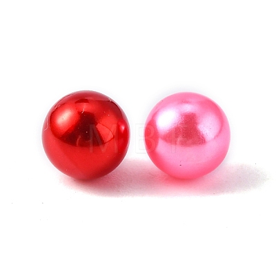 Imitation Pearl Acrylic Beads OACR-S011-6mm-ZM-1