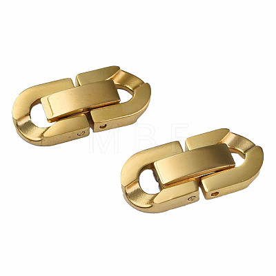 304 Stainless Steel Fold Over Clasps X-STAS-N087-48B-02G-1