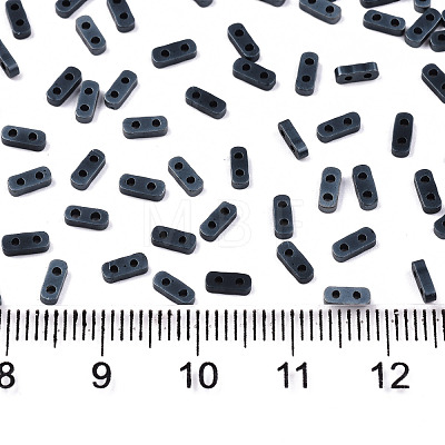 2-Hole Glass Seed Beads X-SEED-S031-S-SQ129F-1