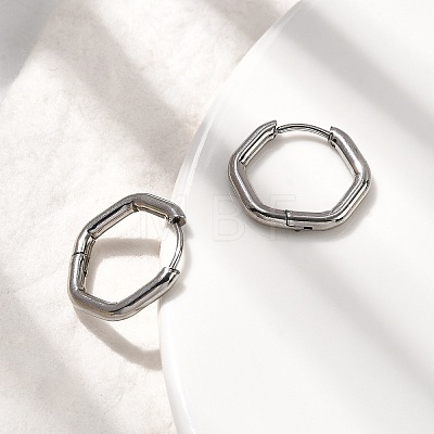 201 Stainless Steel Hoop Earrings EJEW-Z137-02P-04-1